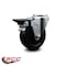 Service Caster 4'' Soft Rubber Wheel Swivel Bolt Hole Caster with Posi Lock Brake SCC-BH20S414-SRS-PLB - alternate 2